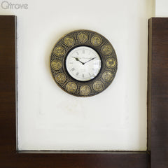 Zodiac Sign Oxidized Look Wall Clock at Qtrove