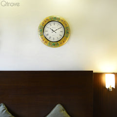 Meenakari Wall Clock at Qtrove