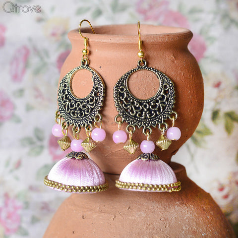 Contemporary Handmade Pretty Pink Earring