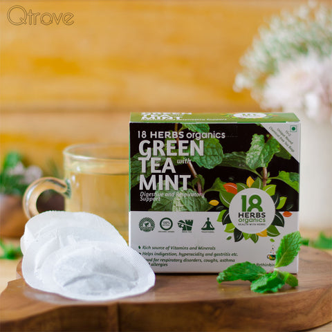 Premium Green Tea With Mint (Pack of 2)