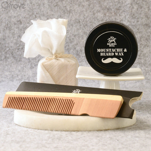 1 Moustache and Beard Wax And 1 Beard Comb