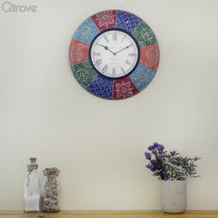Handpainted Wall Clock at Qtrove