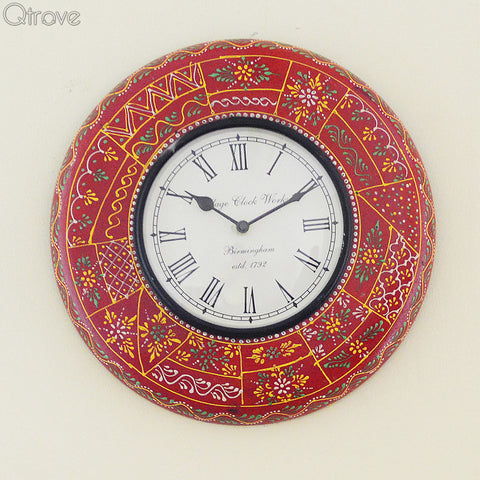Rustic Red Wall Clock