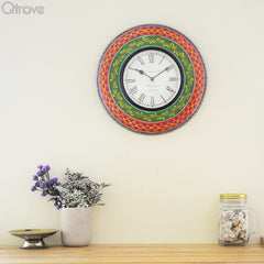 Painted Multi colour Wall Clock at Qtrove