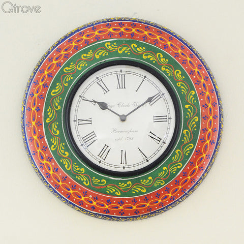 Painted Multi colour Wall Clock