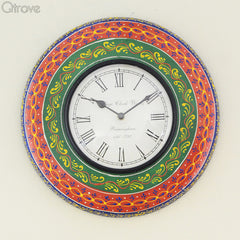 Painted Multi colour Wall Clock at Qtrove