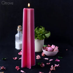 Indian Red Handmade Candles at Qtrove