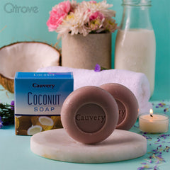 Cauvery Coconut Soap (Pack of 3) at Qtrove