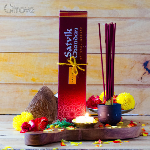 Satvik Chandan Incense Sticks (Pack of 2)