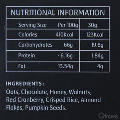 Le Chocolat Gluten Free Granola Bars (Pack of 8) at Qtrove