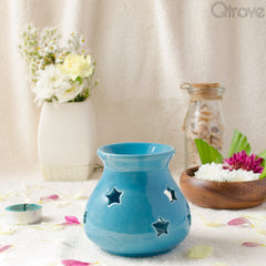 Ceramic Blue Candle Diffuser (Small) at Qtrove