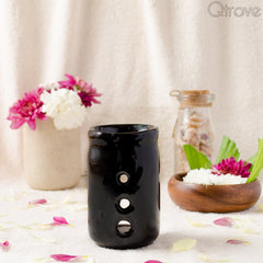 Ceramic Black Candle Diffuser (Small) at Qtrove
