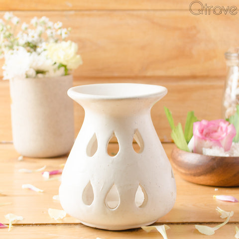 Ceramic White Candle Diffuser (Medium)