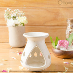 Ceramic White Candle Diffuser (Medium) at Qtrove