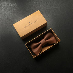 Classic Genuine Leather Bow Tie at Qtrove