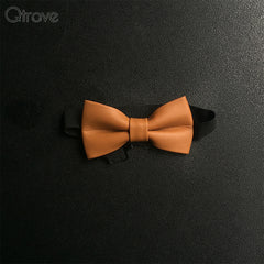 Classic Genuine Leather Bow Tie at Qtrove