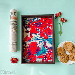 Blooming Red Tray at Qtrove