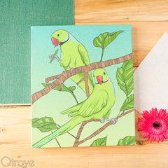 Paarkeet Stretched Canvas Wall Art at Qtrove