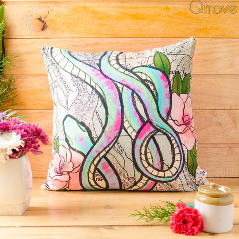 Snakes World Cushion Cover