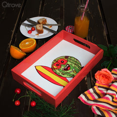 Wooden Serving Tray Surfer Melon at Qtrove