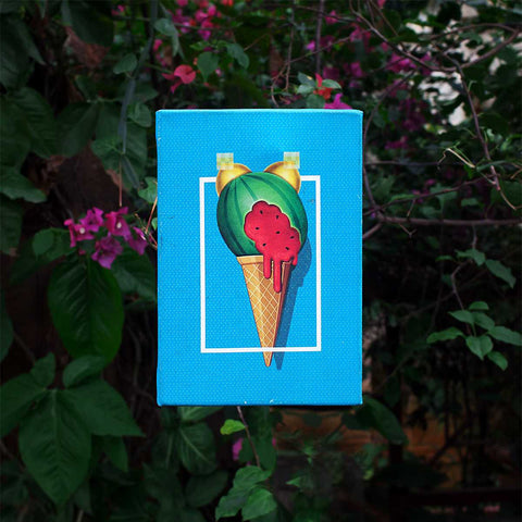 Canvas Wall Art Popstar Ice cream