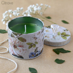 Crystal Tin with Scented Candle at Qtrove