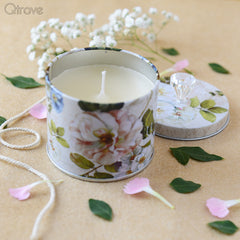 Crystal Tin with Scented Candle at Qtrove