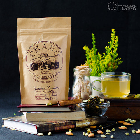 Kashmiri Kawha Tea with Almonds