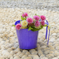 Plain Oval Railing Planter - Purple at Qtrove