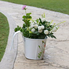 Handpainted Oval Railing Planter at Qtrove