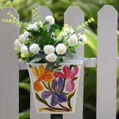 Handpainted Square Railing Planters at Qtrove