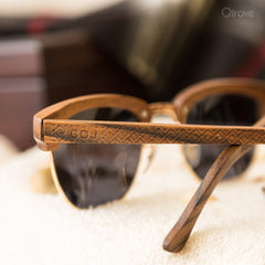 Club Master Teak Wood Sunglasses at Qtrove