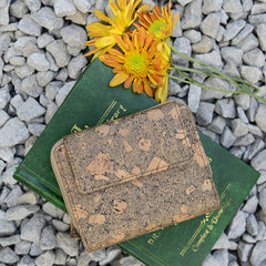 Handcrafted Cork Leather Fold Wallet at Qtrove