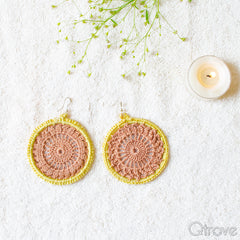 Hand Made Intricate Crochet Pattern Earring at Qtrove
