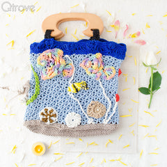 Hand Made Crocheted Fish World Purse at Qtrove