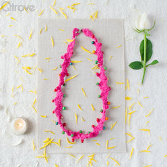 Hand Crochet Banjra Neck Piece With Round Beads at Qtrove