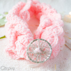 Handmade Winter Proof Pink Headband at Qtrove