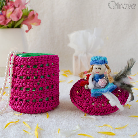 Handmade Crochet Trinklet Box