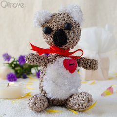 Pretty Bear Key Chain With Red Ribbon at Qtrove