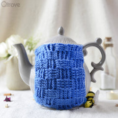 Teapot Crochet Cover In Blue Colour at Qtrove