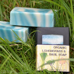Organic Lemongrass and Basil Handmade Soap at Qtrove