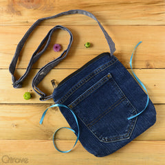 Denim Sling Bag at Qtrove
