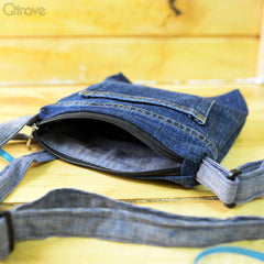 Denim Sling Bag at Qtrove