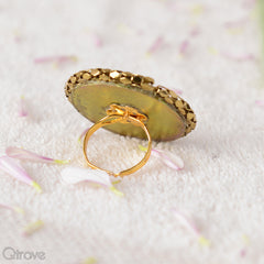 Handcrafted Gold Spiral Ring at Qtrove