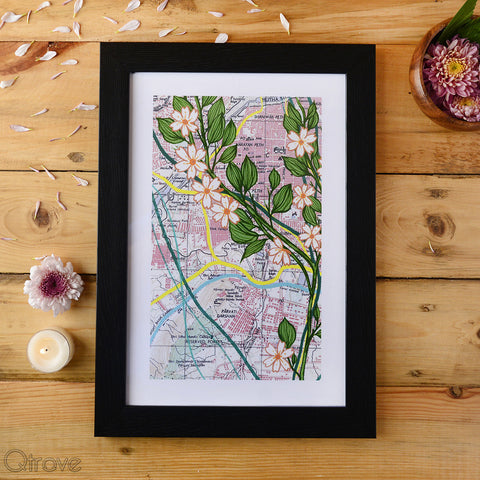Blooming World Framed Wall Art