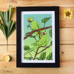 Paarkeet Framed Wall Art at Qtrove