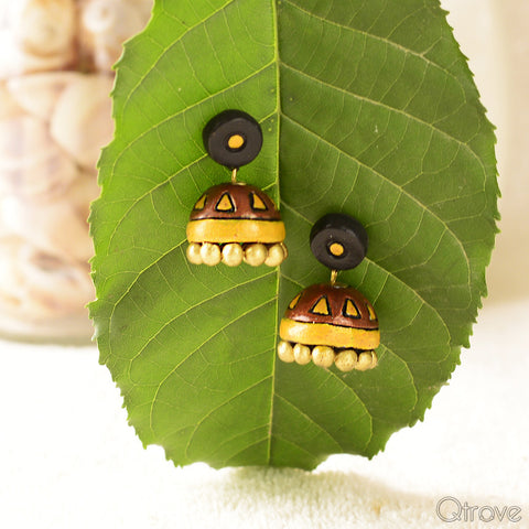 Eco-Friendly Cooper Shade Terracotta Jhumka