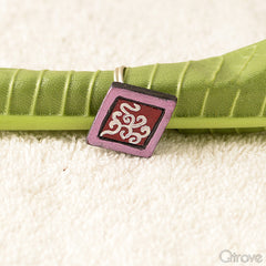 Eco-Friendly Maroon And Pink Terracotta Ring at Qtrove