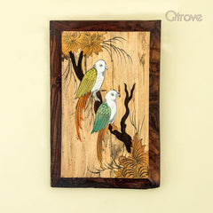 Handmade Rose Wood Parrot Wall Hanging at Qtrove