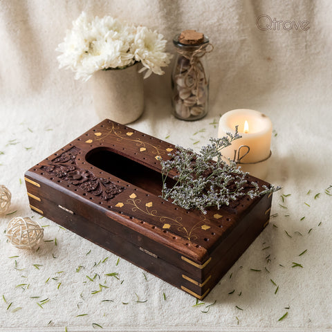 Handmade Wooden Tissue Holder